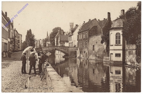 ak119304 Brügge, Bruges, Le Quai Vert