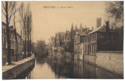ak119305 Brügge, Bruges, Quai Vert