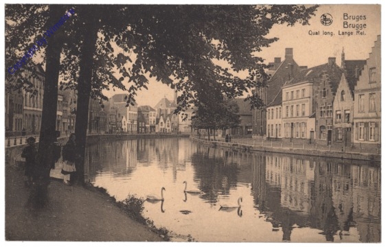 ak119308 Brügge, Bruges, Quai long