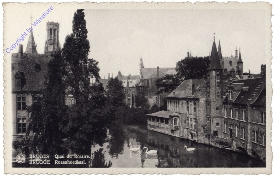 ak119309 Brügge, Bruges, Quai du Rosaire