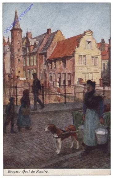 ak119314 Brügge, Bruges, Quai du Rosaire
