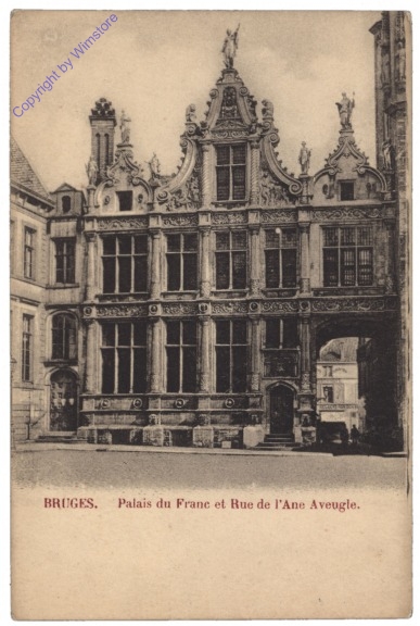 ak119320 Brügge, Bruges, Palais du Franc et Rue de l'Ane Aveugle