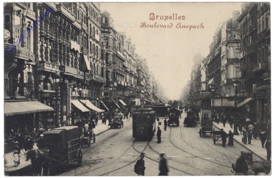 ak119333 Brüssel, Bruxelles, Boulevard Anspach