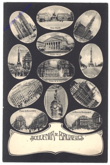 Brüssel, Bruxelles, Multiansicht