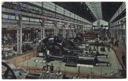 Brüssel, Bruxelles, Exposition de Bruxelles, 1910. halles de Machines