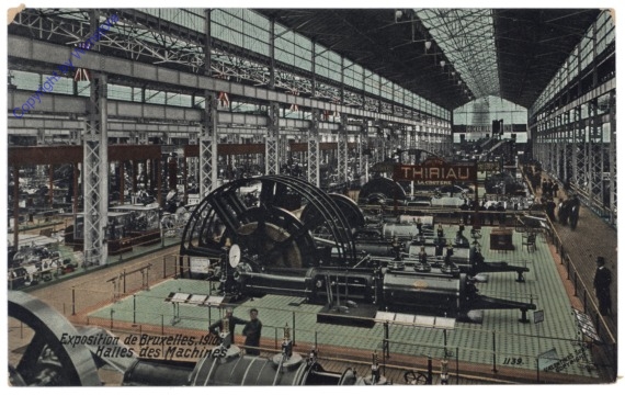 ak119383 Brüssel, Bruxelles, Exposition de Bruxelles, 1910. halles de Machines