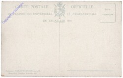 Brüssel, Bruxelles, Exposition de Bruxelles, 1910. halles de Machines
