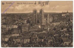 Brüssel, Bruxelles, Eglise Ste. Gudule & panorama