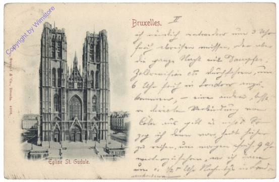 ak119402 Brüssel, Bruxelles, Eglise St. Gudule