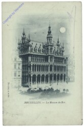 Brüssel, Bruxelles, La Maison du Roi, Mondschein