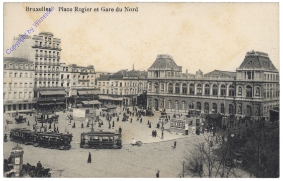 Brüssel, Bruxelles, Place Rogier et Gare du Nord