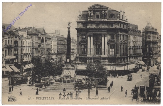 Brüssel, Bruxelles, Place de Brouckère, Monument Anspach