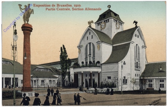 ak119439 Brüssel, Bruxelles, Exposition de Bruxelles, 1910. Partie Centrale, Section Allemande