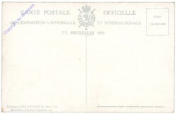 Brüssel, Bruxelles, Exposition de Bruxelles, 1910. Partie Centrale, Section Allemande