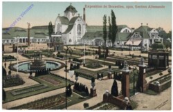 Brüssel, Bruxelles, Exposition de Bruxelles, 1910. Section Allemande