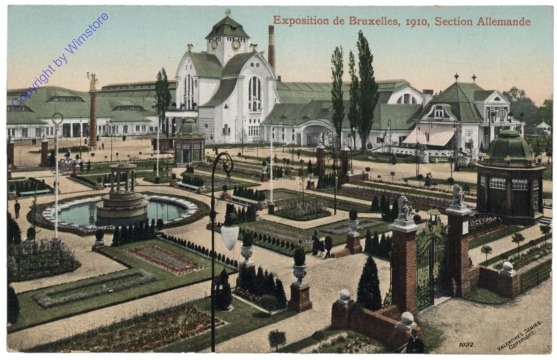 ak119443 Brüssel, Bruxelles, Exposition de Bruxelles, 1910. Section Allemande