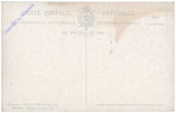 Brüssel, Bruxelles, Exposition de Bruxelles, 1910. Section Allemande