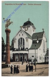 Brüssel, Bruxelles, Exposition de Bruxelles, 1910. Section Allemande