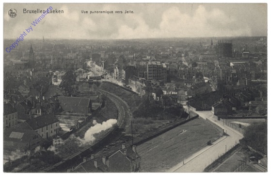 ak119456 Brüssel, Bruxelles, Laeken, Vue panoramique vers Jette