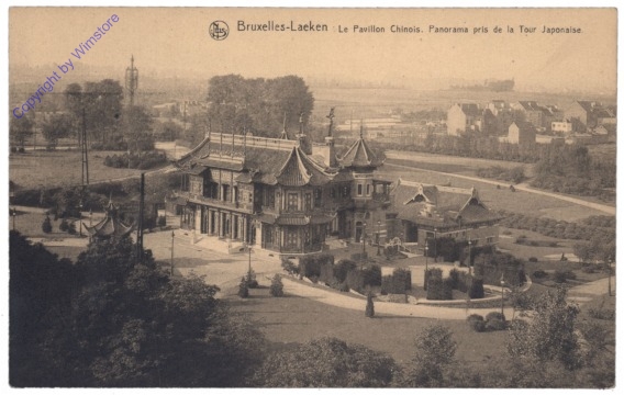 ak119459 Brüssel, Bruxelles, Laeken, Le Pavillon Chinois. Panorama pris de la Tour Japonaise