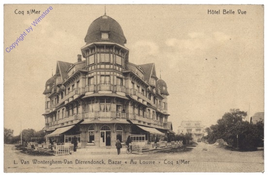 ak119474 De Haan, Coq sur Mer, Hotel Belle Vue