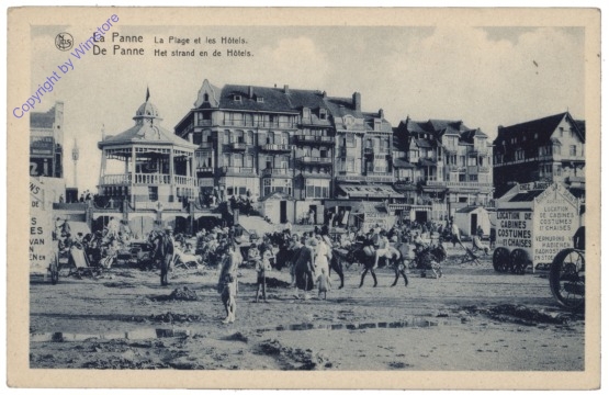 ak119477 De Panne, La Plage et les Hotels