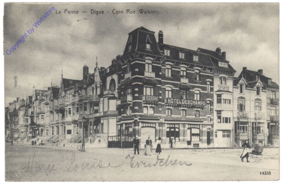 ak119482 De Panne, Digue, Coin Rue Walkiers