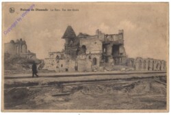 Diksmuide, Ruines de Dixmude, La Gare. Vue des Quais