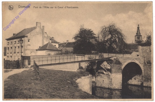 ak119495 Diksmuide, Dixmude, Pont de l'Allèe sur le Canal d'Handzaeme