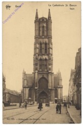 Gent, Gand, Le Cathedrale St. Bavon face