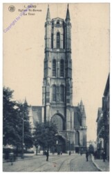 Gent, Gand, Eglise St-Bavon, La Tour
