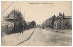 Ham, en 1921, Avenue de la Gare