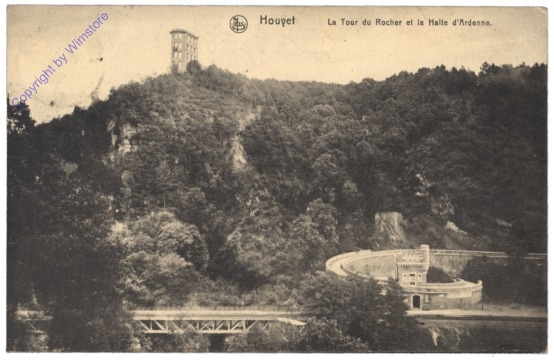 Houyet, La Tour du Rocher et la Halte d'Ardenne