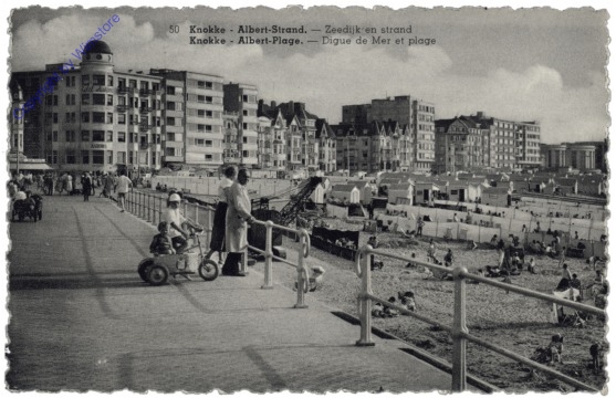 Knokke-Heist, Heyst-sur-Mer, Albert Plage, Digue de Mer et plage