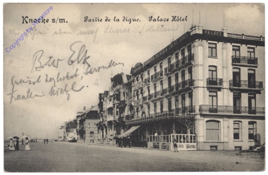 Knokke-Heist, Heyst-sur-Mer, Partie de la digue, Palace Hotel