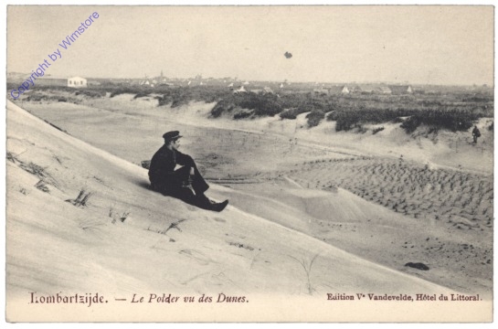 Lombardsijde, Le Polder vu des Dunes