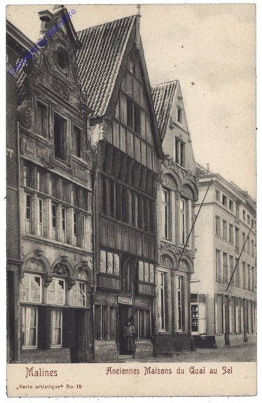 Mechelen, Malines, Anciennes Maisons du Quai au Sel