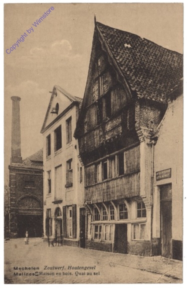Mechelen, Malines, Maison en bois, Quai au sel