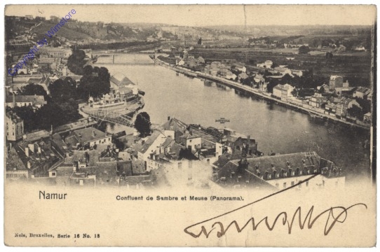 Namur, Confluent de Sambre et Meuse (Panorama)