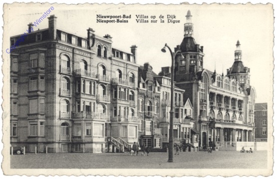 Nieuwpoort-Bad, Nieuport-Bains, Villas sur la Digue