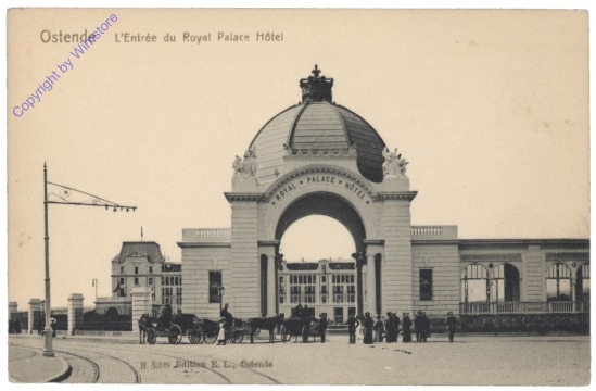 ak119738 Ostende, L'Entrée du Royal Palace Hotel