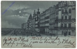 Ostende, La Digue de Mer, Mondschein