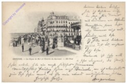 Ostende, La Digue de Mer et l'entrée du Kursaal