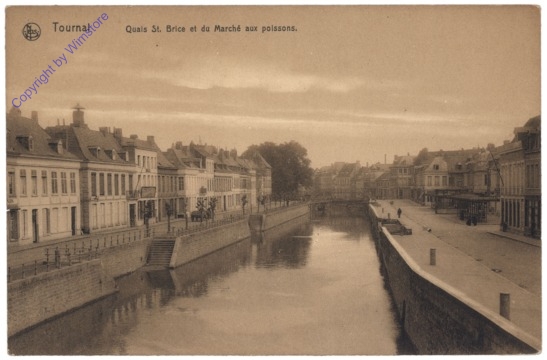 Tournai, Quais St. Brice et du Marché aux poissons