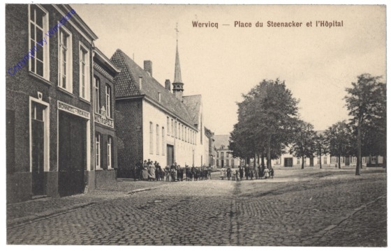 Wervik, Wervicq, Place du Steenacker et l'Hopital