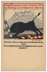 Salzburg, Volksabstimmung im Lande Salzburg über den Anschluss an Deutschland am 20. Mai 1921