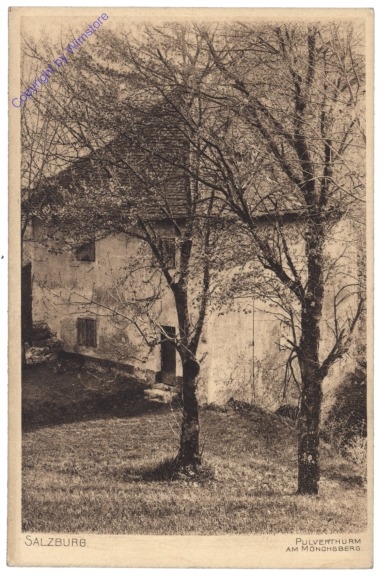 ak119896 Salzburg, Pulverthurm am Mönchsberg