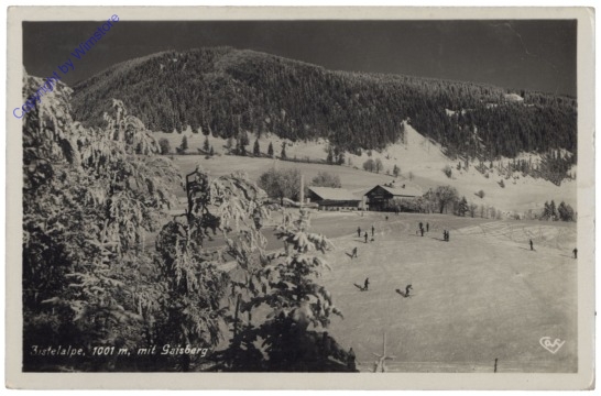 ak119904 Salzburg, Zistelalpe mit Gaisberg