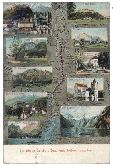ak119941 Salzburg, Lokalbahn Salzburg - Drachenloch - Berchtesgaden