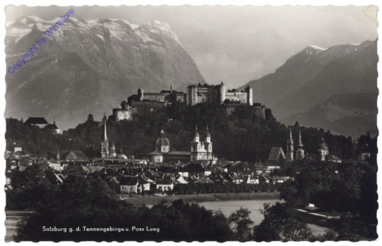 Salzburg, gegen das Tennengebirge und Pass Lueg